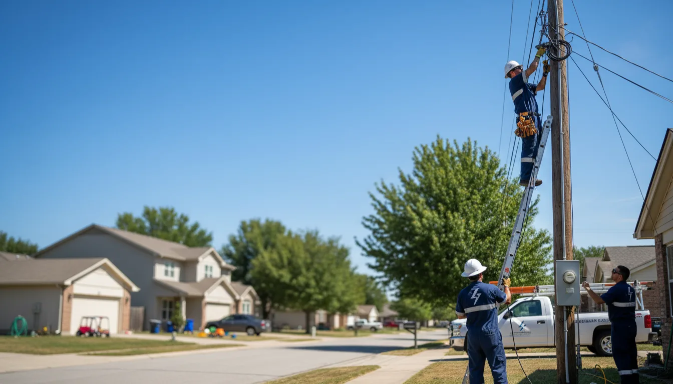 Residential electrician providing installation services in Ferdinand, IN